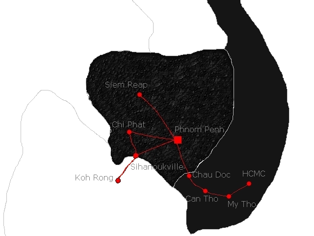 vietnam kamdodza mapa